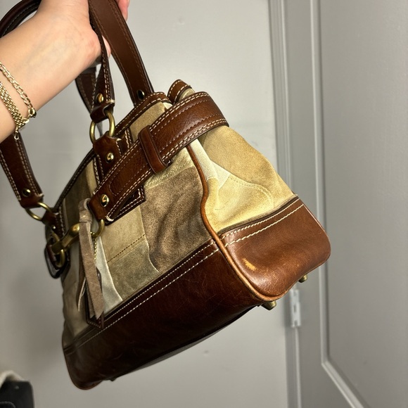 Coach Suede Patchwork Bag 10299 - Picture 3 of 7
